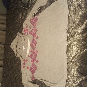 Purple, gray & white hoodie